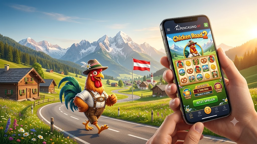 Startbildschirm von Chicken Road 2